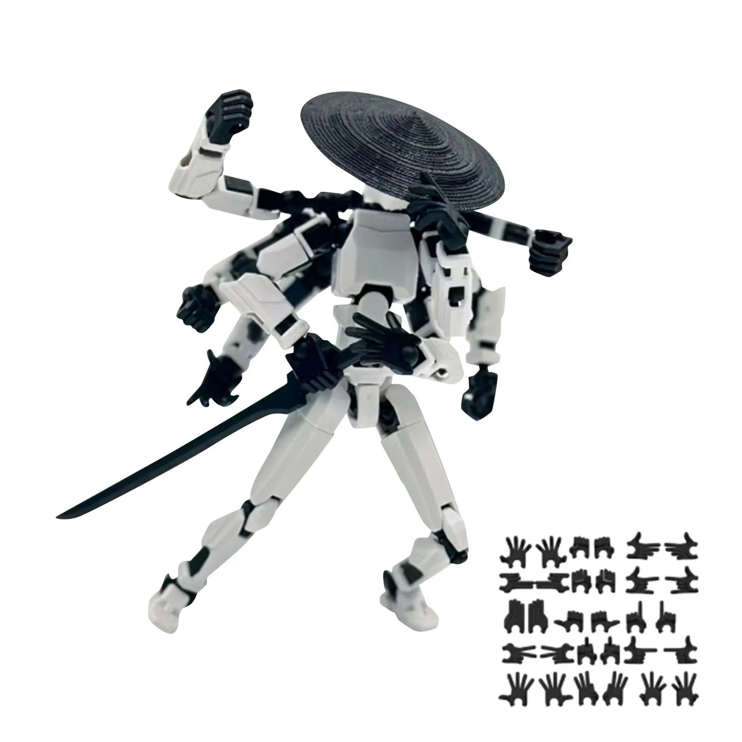 13 Action Figure Model Robotic Full Body Cartoon Character Figure Desktop Decorations 3D Printed Movable Shapeshift Robot Peaceful Pleasures Health and Wellness F One Size