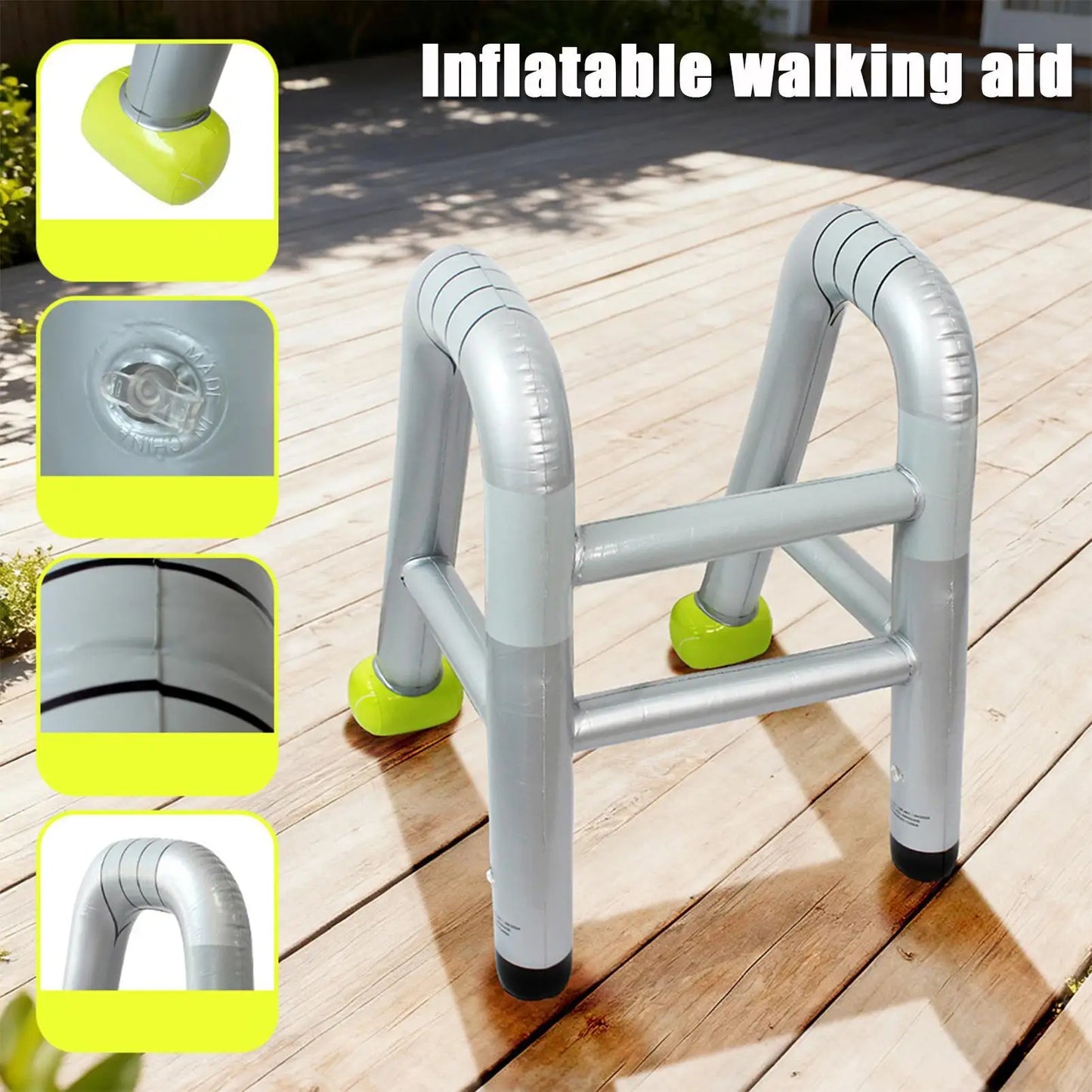 Inflatable Elderly Walker Costume - Hilarious Airfilled Party Decor for Christmas, Halloween, Stage Plays, Cosplay, Carnivals Peaceful Pleasures Health and Wellness