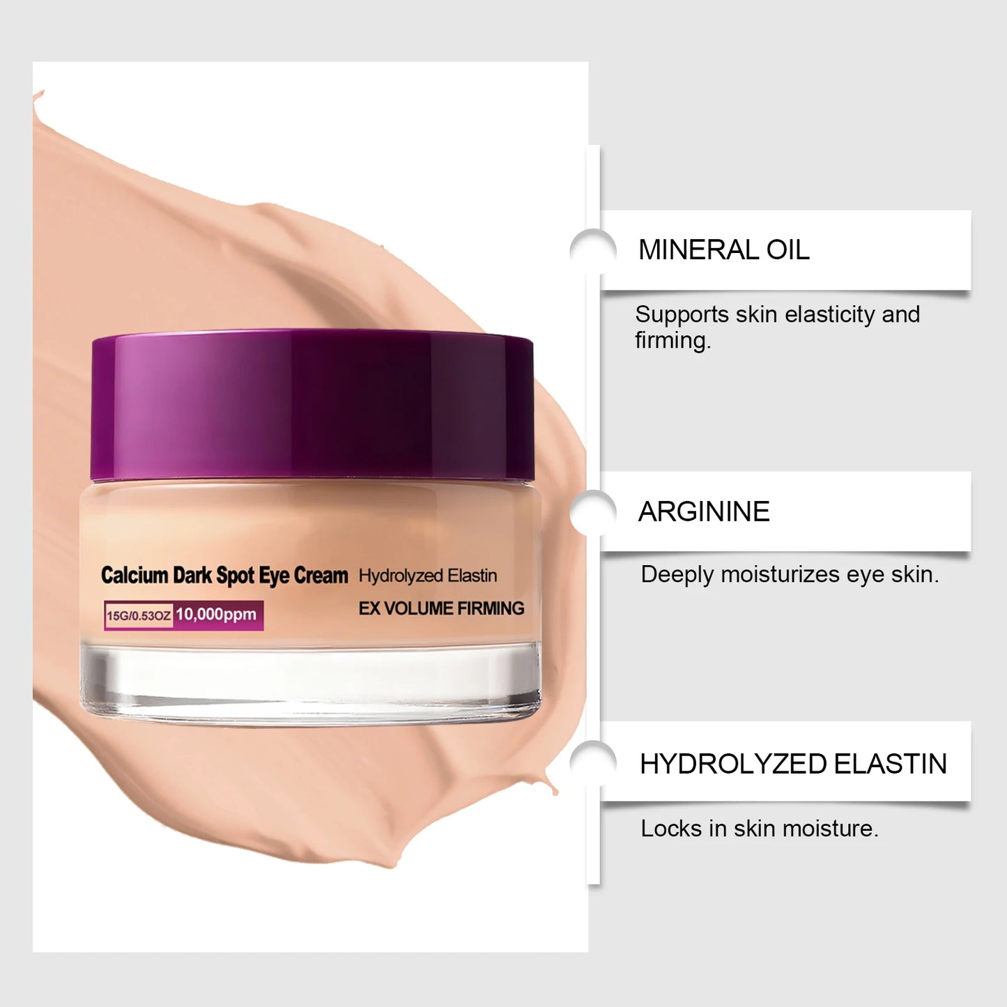 Calcium Eye Cream – Anti-Aging, Dark Circles & Puffiness Peaceful Pleasures Health and Wellness