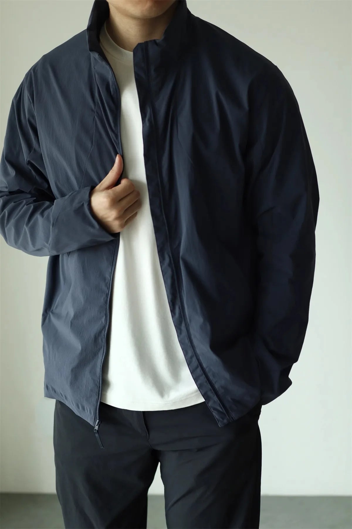 Men's Lightweight Stand-Up Collar Business Jacket | Windproof