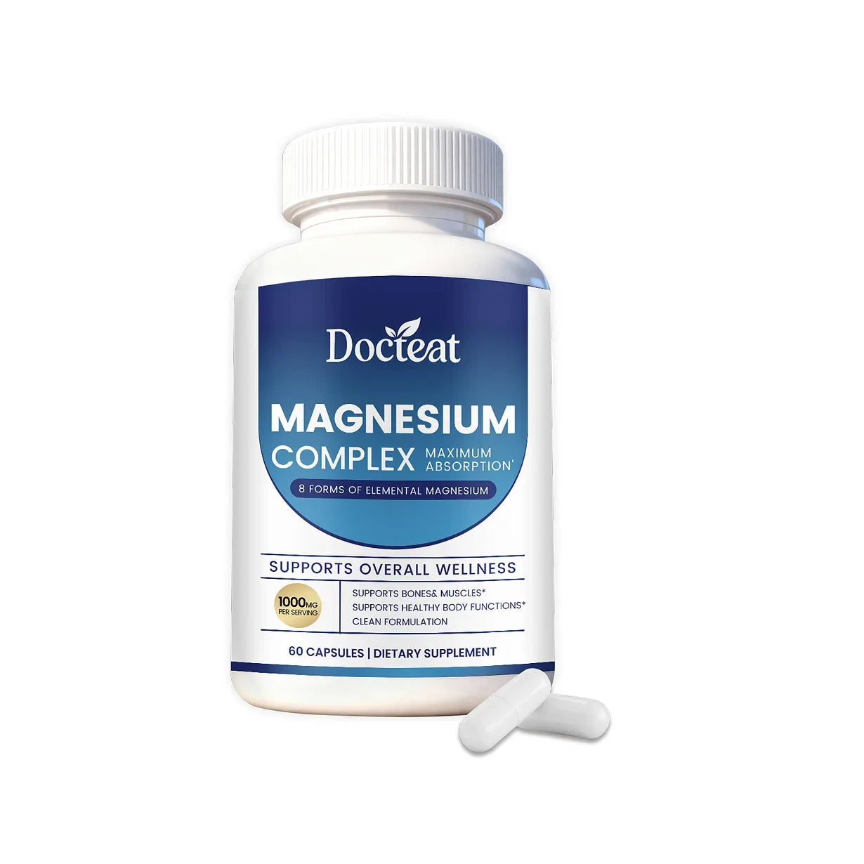 Docteat Composite Magnesium Capsules | Easy-Absorb Adult Formula