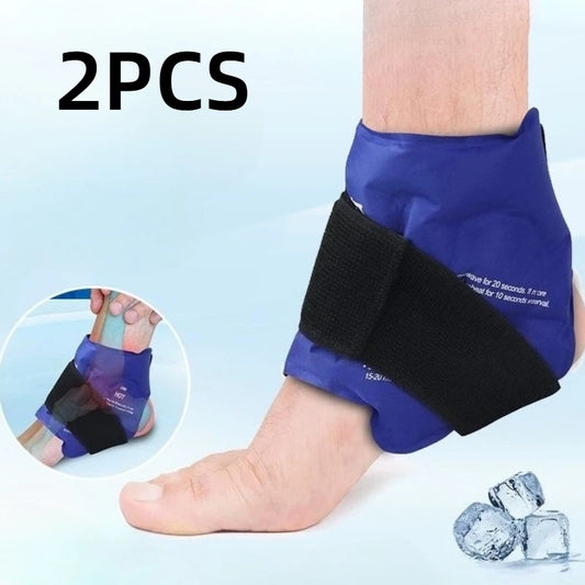 1/2PCS Ankle Ice Pack Wrap Ice Pack Reusable Cold Pack Wrap Hot Cold Compress 360° Wrap Design Physical Cooling Foot Care Tools Peaceful Pleasures Health and Wellness