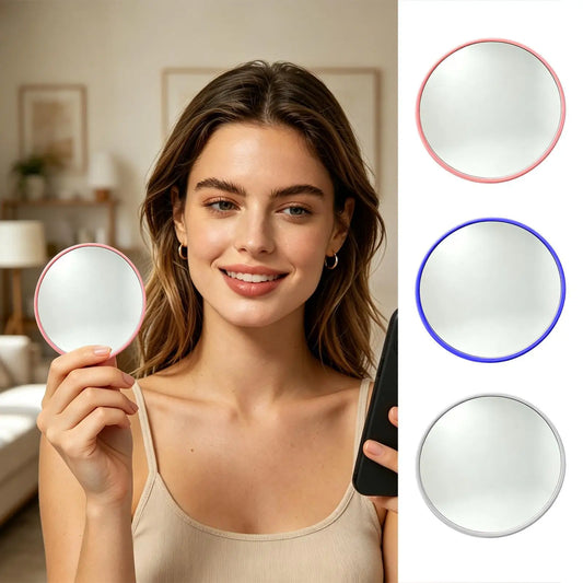 Portable Convex Wide-Angle Travel Mirror for Selfies & Vlogging Photography Mirror Oasis Select