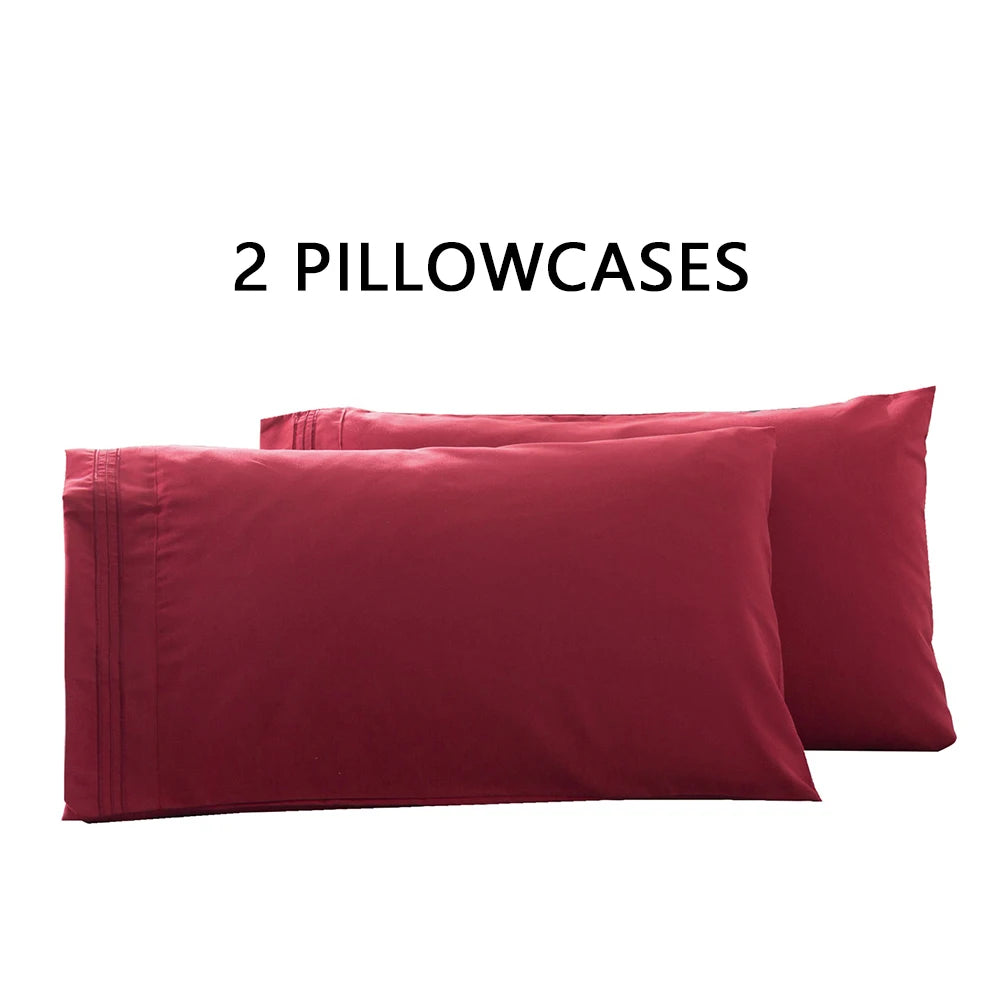 Battilo Soft Microfiber Pillowcase Set of 2 | Queen & King Size