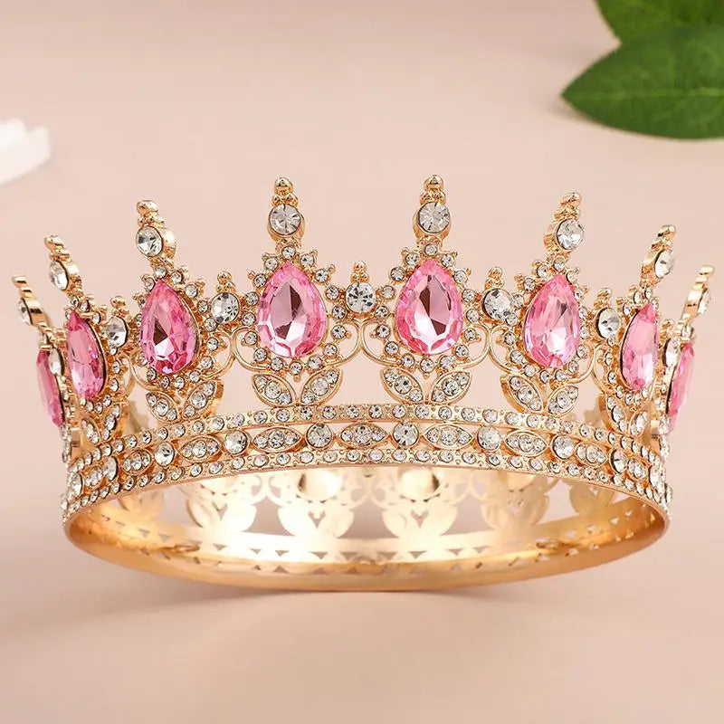 Crystal Crown Tiara Cake Topper – Princess Party & Wedding