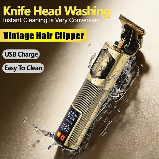 2026 T9 Electric Hair Clipper Professional Men's Barber Shaver Beard Trimmer Rechargeable Hair Cutting Carving Machine Peaceful Pleasures Health and Wellness