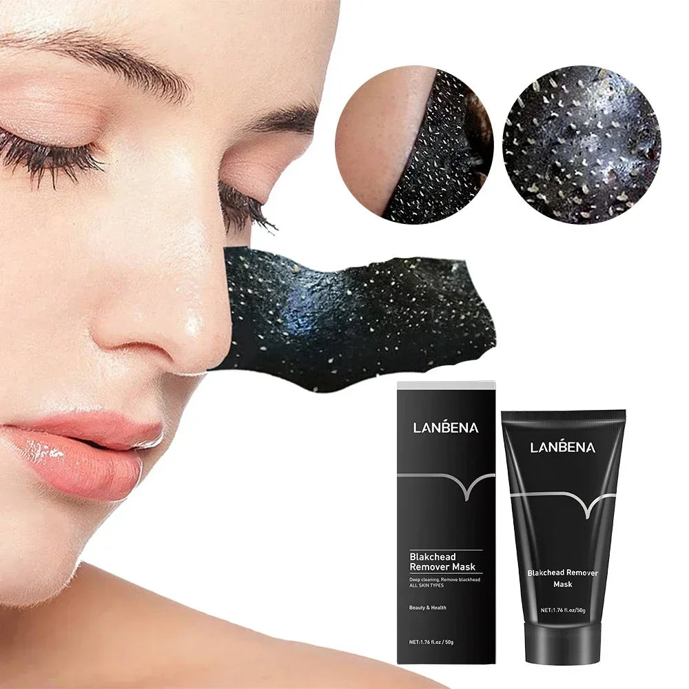 LANBENA Remove Blackhead Mask Shrinking Pore Deep Cleaning Mask Improve Rough SkinAnti-Acne Brighteing Skin Care Peaceful Pleasures Health and Wellness