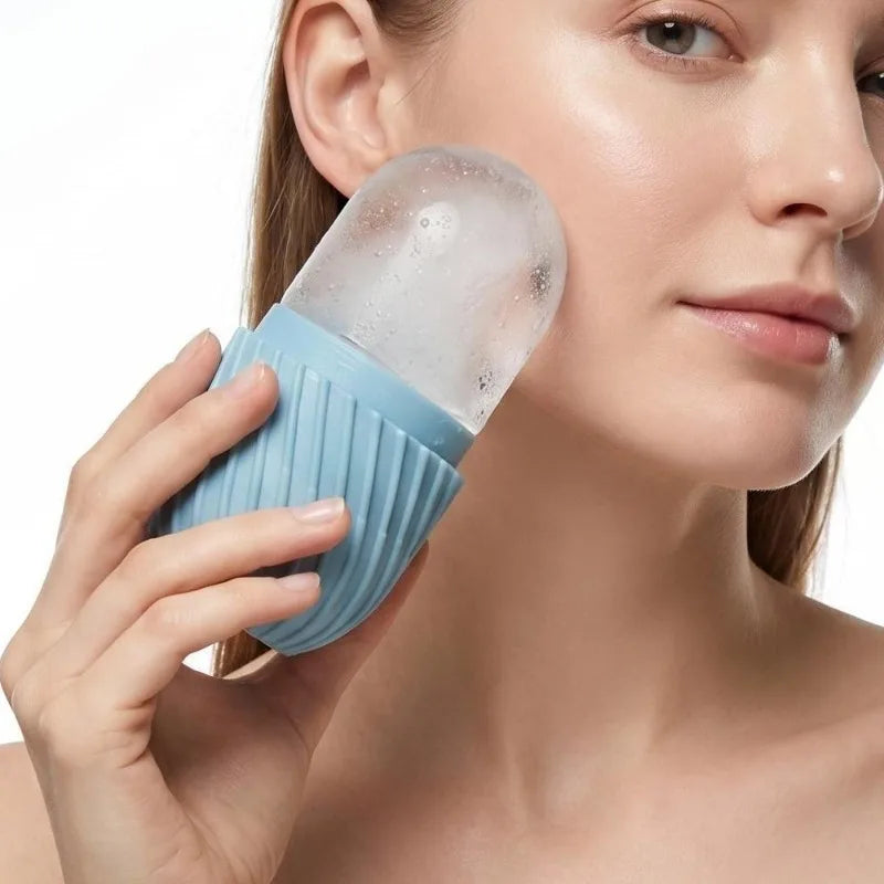 Facial Ice Roller Silicone Tray – Tighten Pores & Reduce Puffiness Facial Skincare Tool Peaceful Pleasures Health and Wellness