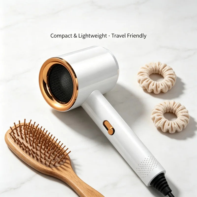 Negative Ionic Hair Dryer Blow Dryer With Concentrator Nozzle Hot Cold Wind Fast Drying Salon Household Hair Styling Tool Peaceful Pleasures Health and Wellness