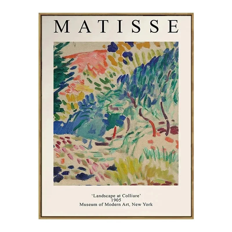 Vintage Famous Van Gogh Monet Matisse Picasso Poster Print Canvas Painting Wall Art Pictures for Home Room Decor Peaceful Pleasures Health and Wellness