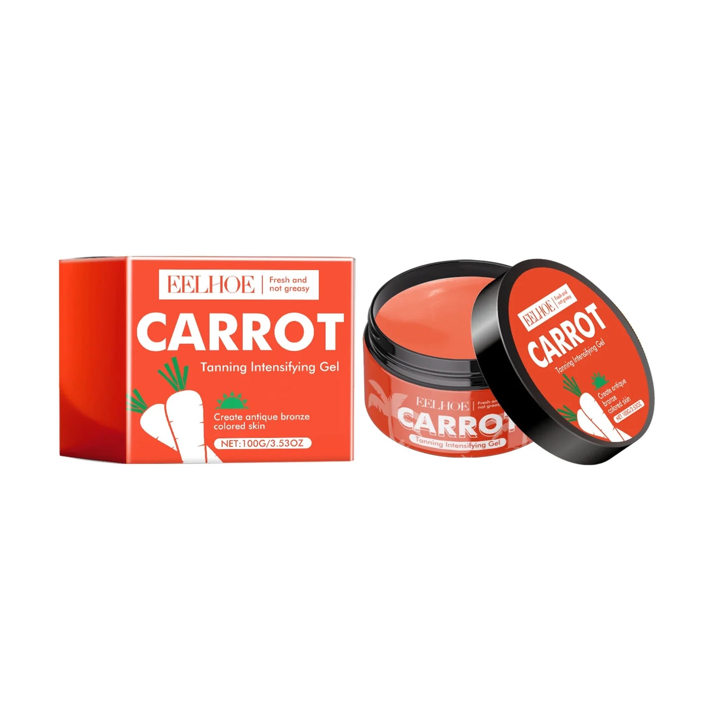 EELHOE Carrot Tanning Intensifying Gel – Self Tan & Bronze