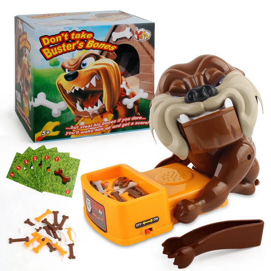 Don't Take Buster's Bones Bulldog Prank Board Game | Kids Gift Prank Board Game Peaceful Pleasures Health and Wellness With Card