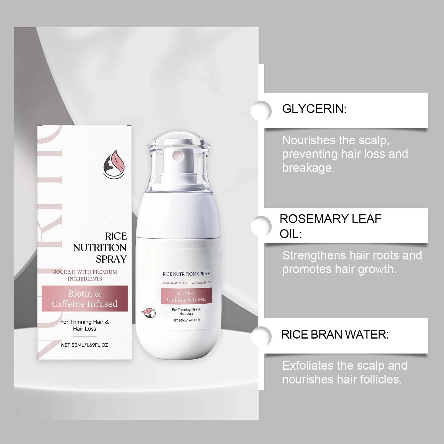 Rosemary Oil Scalp Spray | Hair Thickening & Volumizing Mist