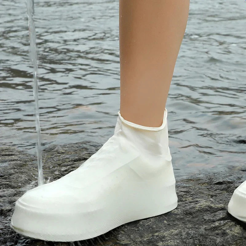 Latex Waterproof Shoe Covers – Non-Slip Reusable Rain Overshoes