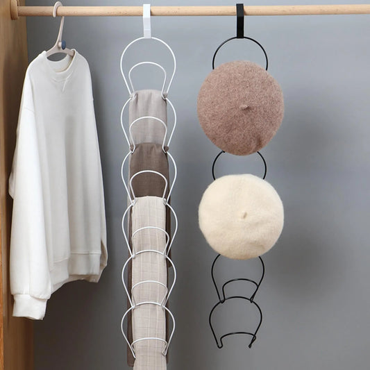 Over-Door Hat Rack Organizer – 5 Hooks, No Drilling Needed Over-Door Hat Rack Peaceful Pleasures Health and Wellness