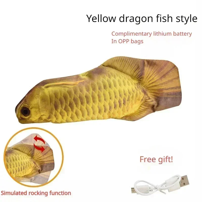 Floppy Fish Cat Toy – USB Rechargeable Interactive Cat Toy