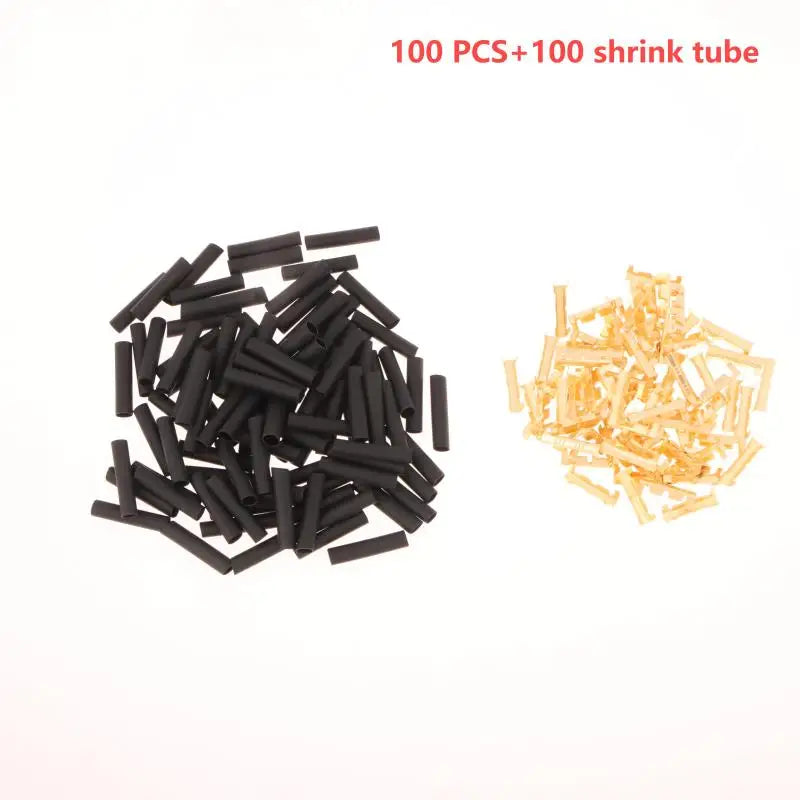 U-Shaped Electrical Wire Connectors Set 0.5-1.5mm² With Heat Shrink Tube Kits Crimp Terminals Block For Fast Wiring Cable Lock Peaceful Pleasures Health and Wellness B