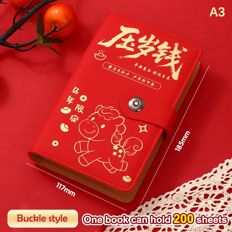 100 Envelope Money Saving Binder with Password Lock | PU Budget Book