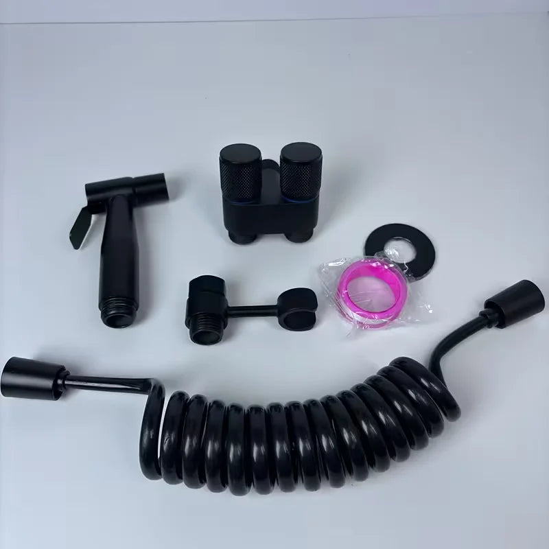 Wall-Mounted High-Pressure Toilet Spray Gun | Bathroom Cleaner