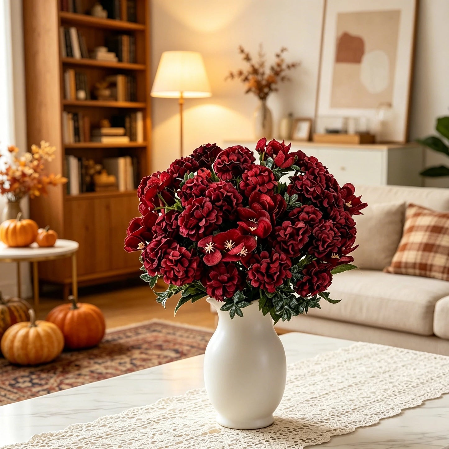 Artificial Silk Hydrangea Bouquet for Wedding & Home Decor