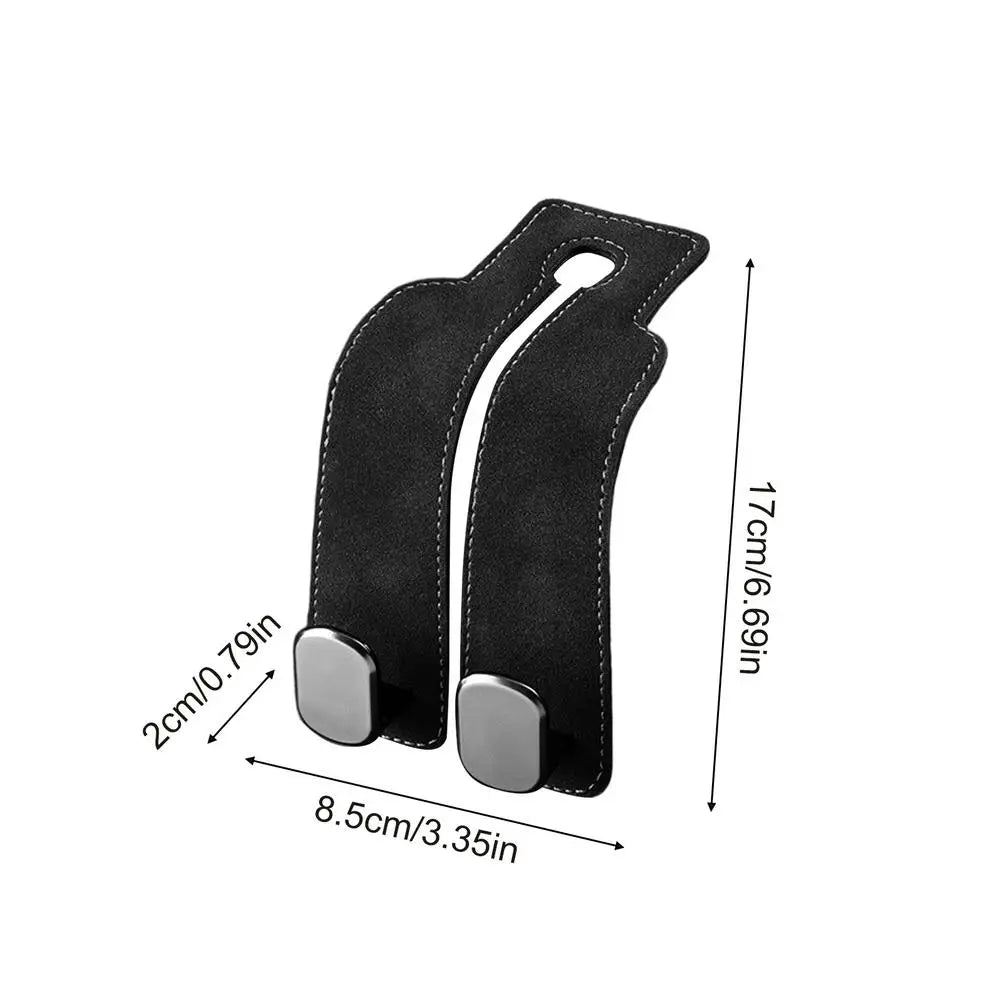 2-in-1 Car Headrest Hook | Seat Back Bag Hanger Organizer