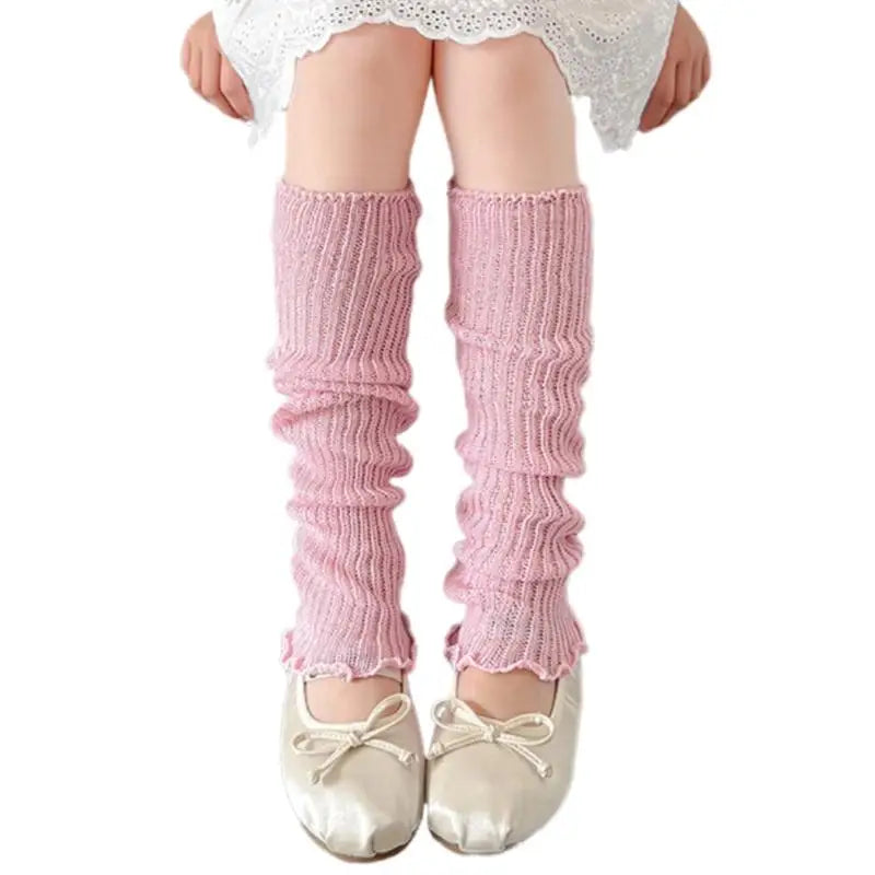 Girls' Ruffled Leg Warmers | Macaron Colors | Kids Ages 3–13