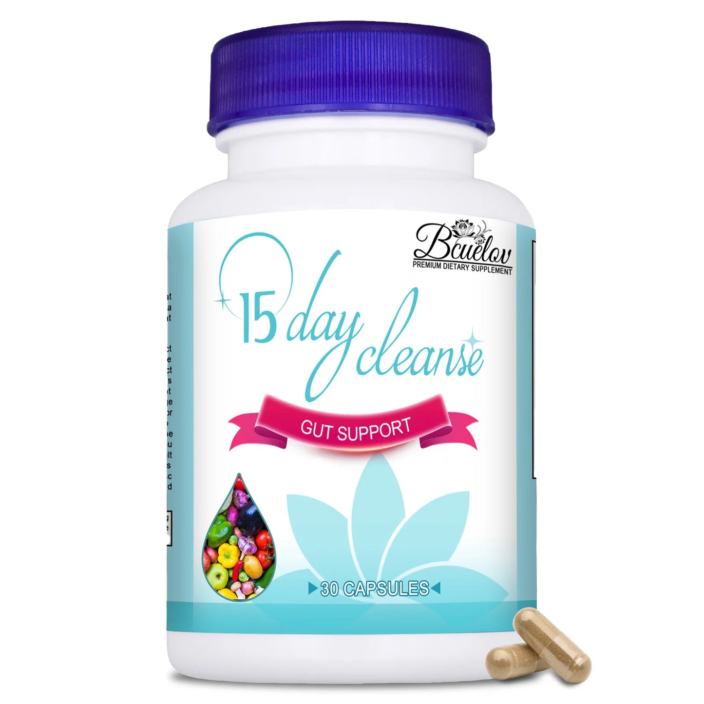 15-Day Colon Cleanse | Senna Leaf Digestive Support – 30 Caps