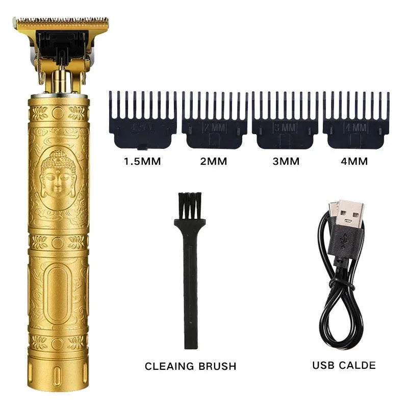T9 USB Men's Electric Hairdresser Rechargeable Razor Trimmer 1200 mah Hairdresser Technology Beard trimmer Peaceful Pleasures Health and Wellness PURPLE
