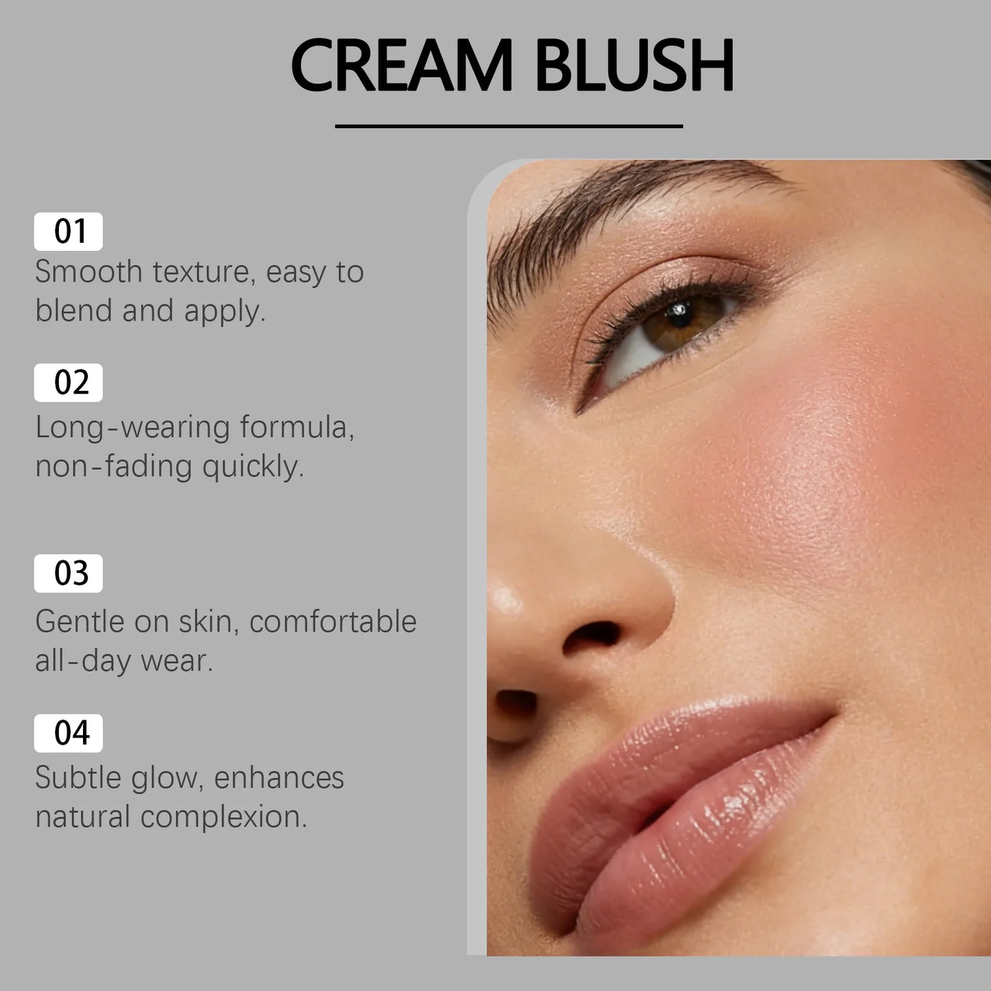 Zephoco Red Silky Moisturizing Blush | Hydrating Natural Contour