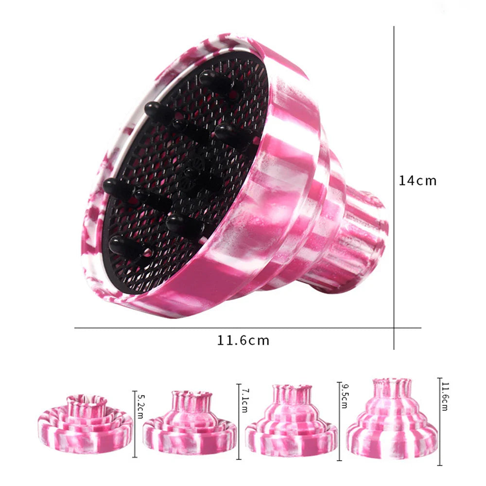 Silicone Hair Dryer Hood Diffuser – Universal Fit Attachment