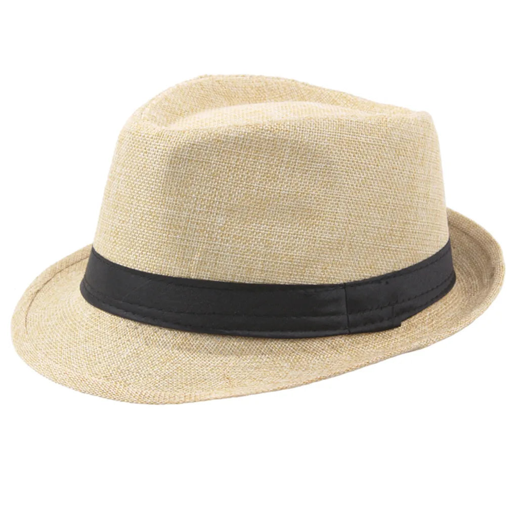 Cycling Caps Summer Men's Hats Fedoras Top Jazz Hat Bucket Bowler Hats Chapeau Fedora Hats Women Black Hat Wedding Caps Peaceful Pleasures Health and Wellness Beige