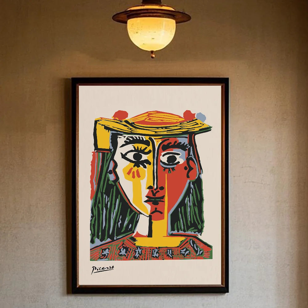 Picasso Abstract Art Wall Poster – Waterproof PVC Home Décor Abstract Wall Poster Peaceful Pleasures Health and Wellness
