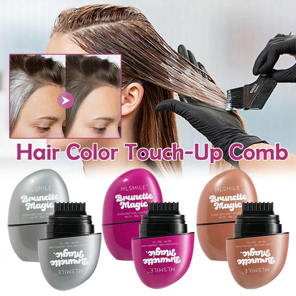Temporary Hair Color Stick & Comb – Instant Gray Root Concealer