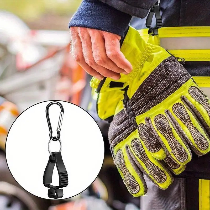 2Pcs Glove Clips with Metal Carabiner Anti-Lost Glove Holders for Work Gloves Outdoor Safety Gear Storage Clips Peaceful Pleasures Health and Wellness