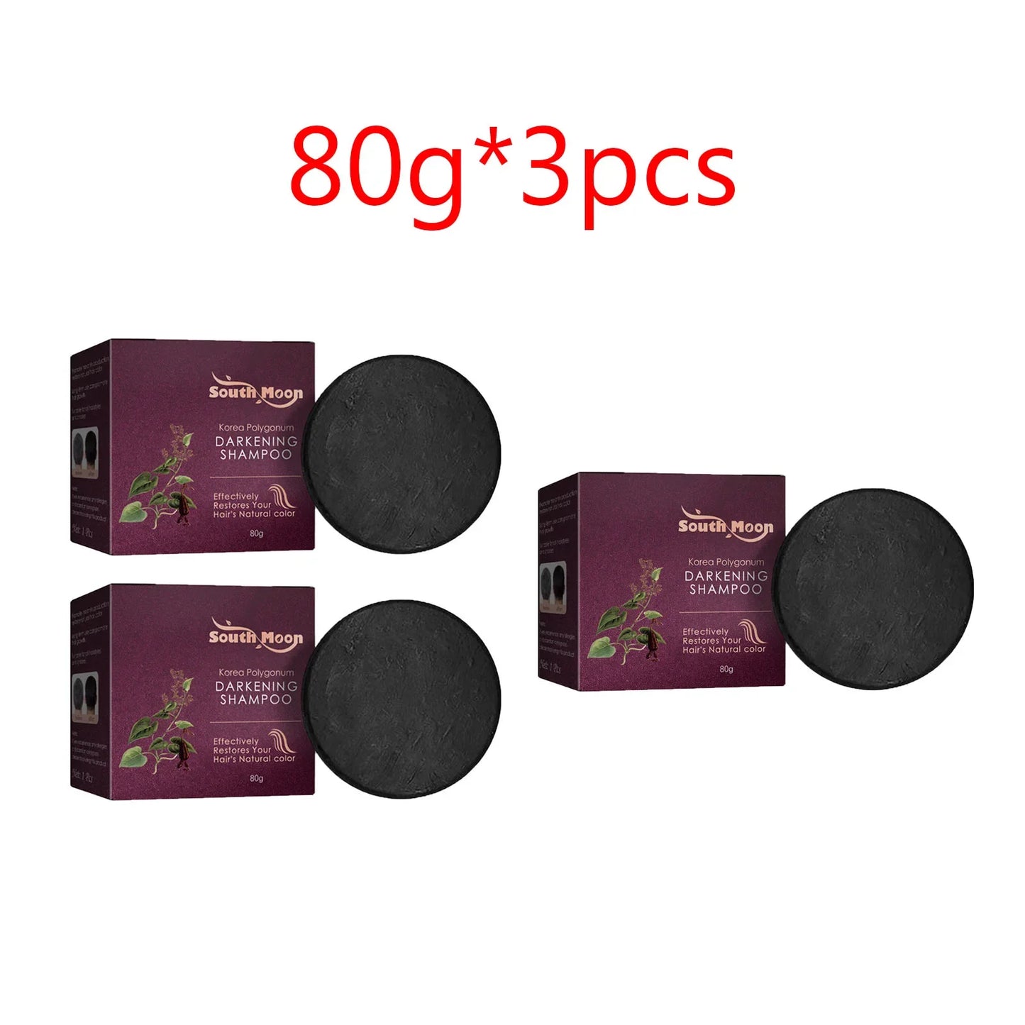 Polygonum Multiflorum Shampoo Bar – Dandruff & Hair Loss Peaceful Pleasures Health and Wellness 3pcs
