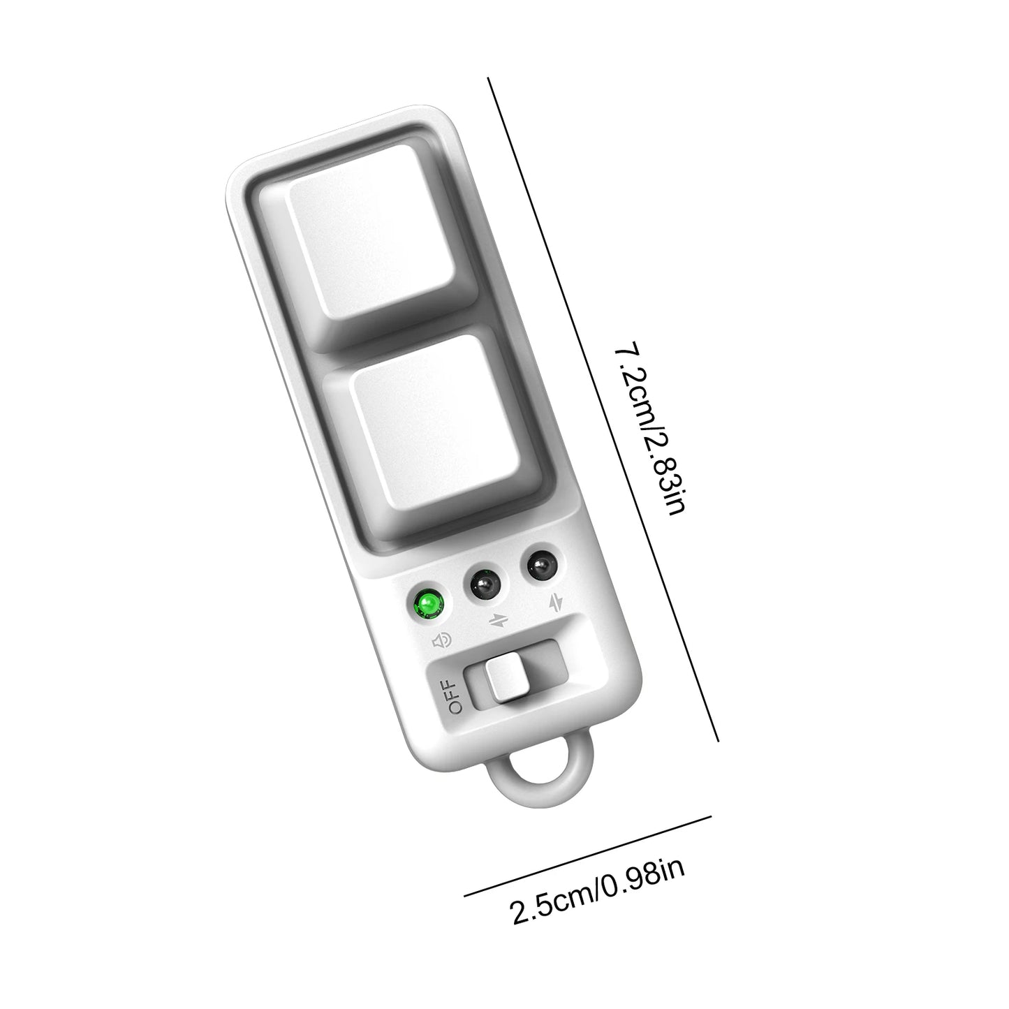 Bluetooth Fingertip Remote – TikTok Scroll, eBook & Camera Peaceful Pleasures Health and Wellness WHITE