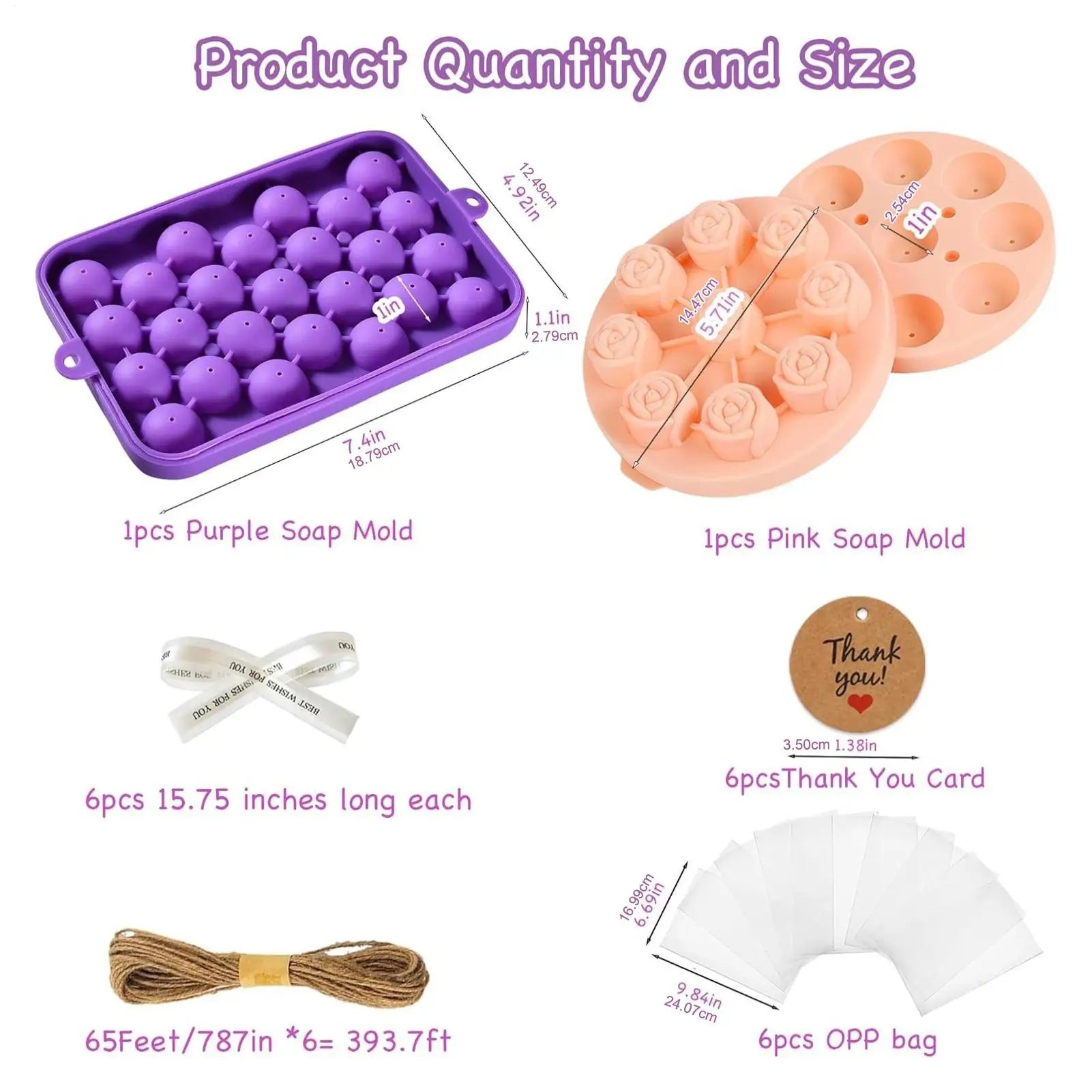 DIY Soap Making Kit DIY Grape and Flower Candle Molds with Ropes Bows Labels Soap Maker Kit for Adults Women Men Girls Boys Dad Peaceful Pleasures Health and Wellness