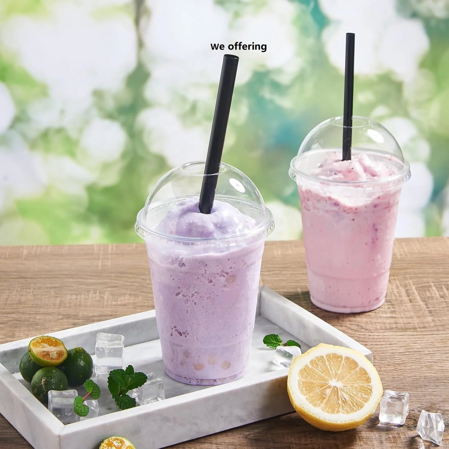 Disposable Plastic Boba Straws 11mm Extra Wide Diameter Individually Wrapped for Bubble Tea Smoothie Milkshake for Party Peaceful Pleasures Health and Wellness