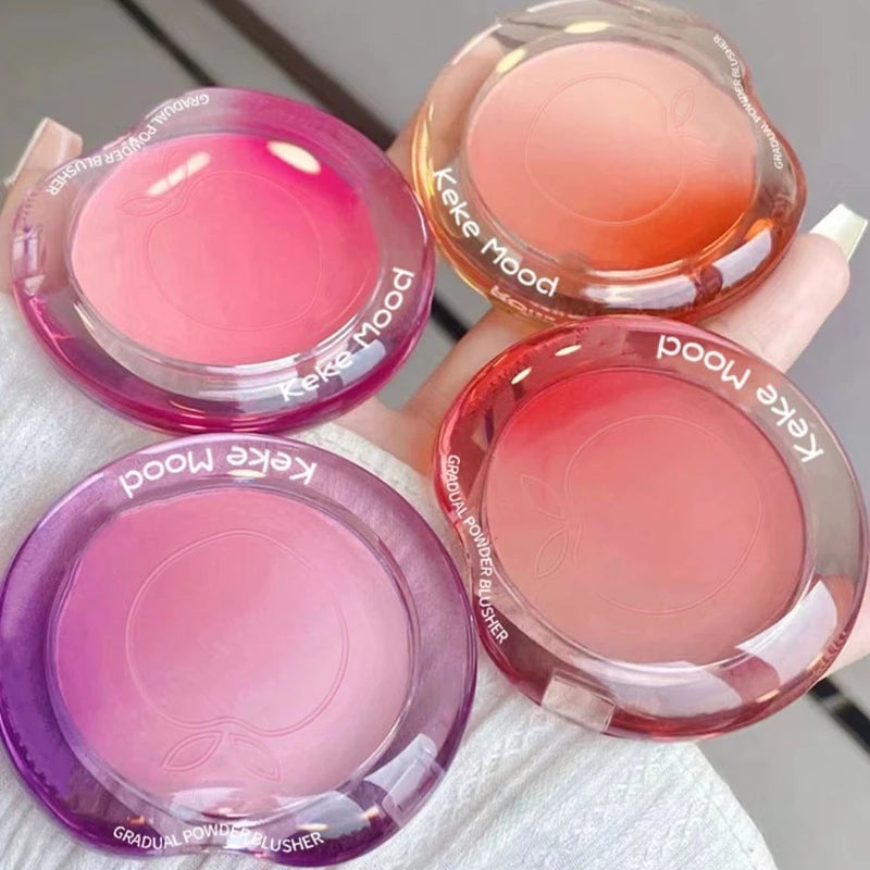 Matte Gradient Blush Powder Palette | Peach Pink & Nude Rouge