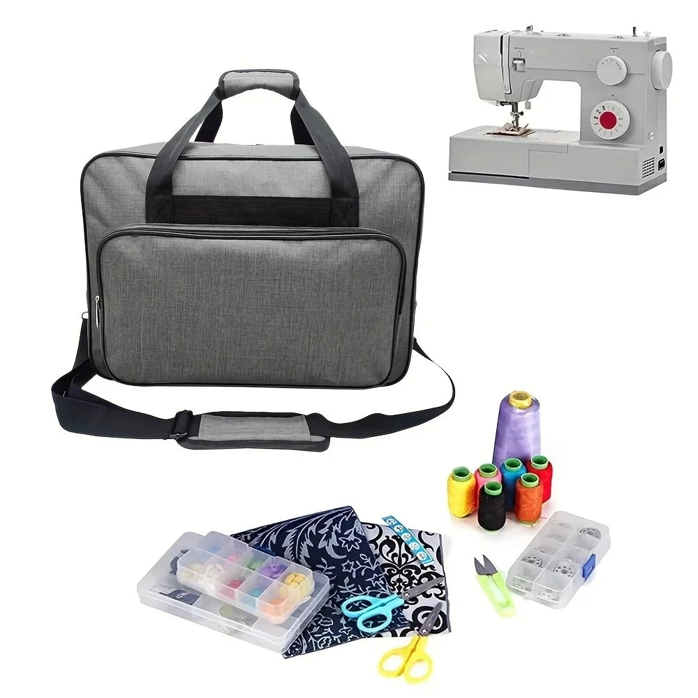 Portable Sewing Machine Carrying Bag – Dustproof Protective Case with Storage Pockets for Threads & Accessories Peaceful Pleasures Health and Wellness
