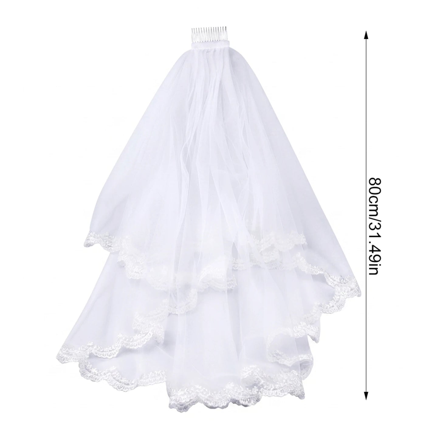 Bridal French Lace Veil Elegant Wedding Hair Accessory For Photo Shoots And Ceremonies Peaceful Pleasures Health and Wellness