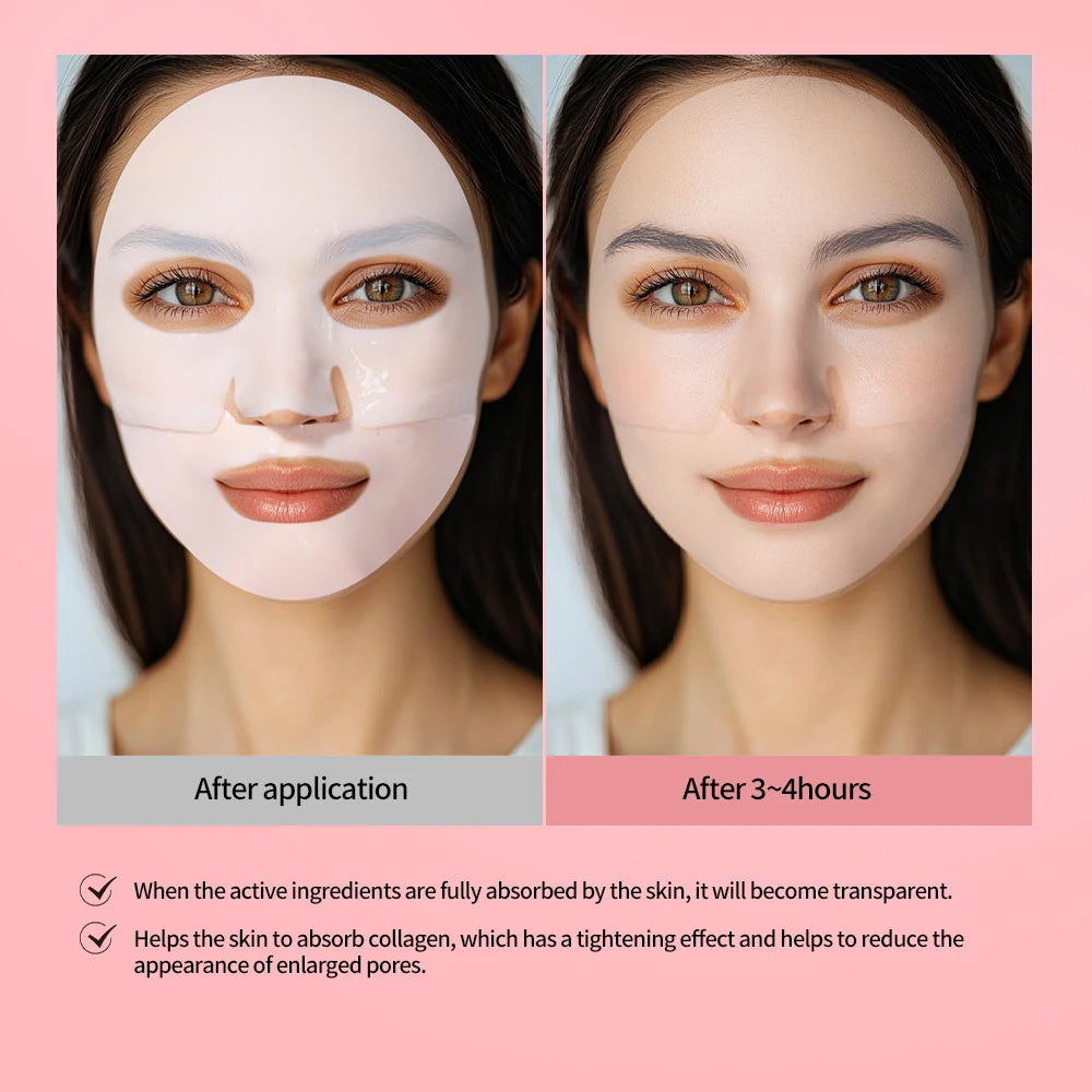 12pcs Bio-Collagen Real Deep Mask Elasticity Improvement Brighten Skin Pore Minimizing Firming Radiance Anti-Aging Skincare Peaceful Pleasures Health and Wellness