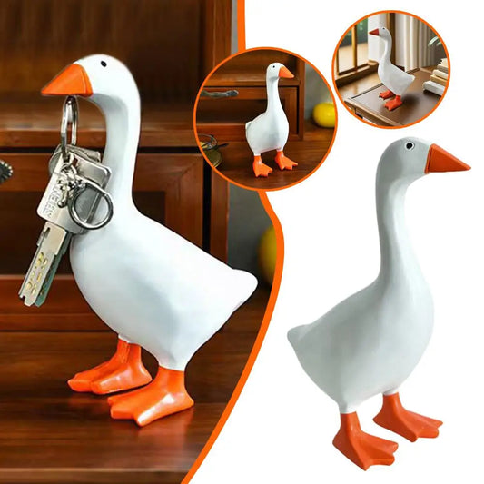 Resin Magnet Duck Sculpture – Desk Ornament & Key Holder Resin Desk Sculpture Oasis Select
