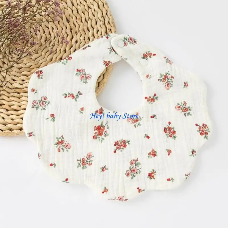 Baby Bandana Bib & Burp Cloth | Soft Cotton Drool Scarf 0-18M