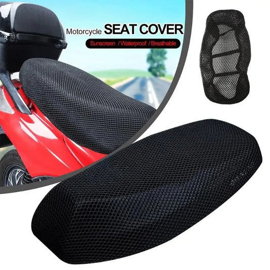 Universal Motorcycle Seat Cover – Breathable Mesh & Waterproof