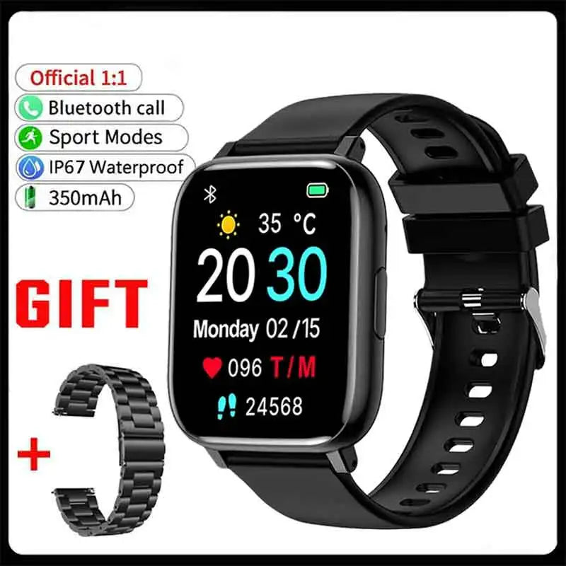 1.77" Full Touch Smartwatch | Heart Rate, SpO2 & Fitness Tracker