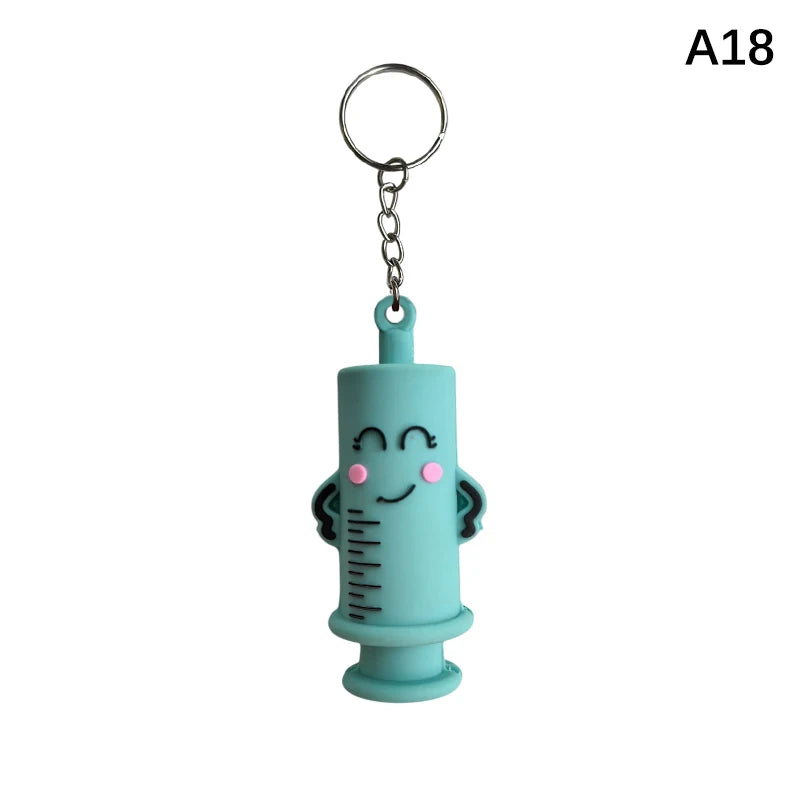 Paw Print Ampoule Bottle Opener Keychain for Nurses & Doctors Medical Keychain Tool Peaceful Pleasures Health and Wellness A18