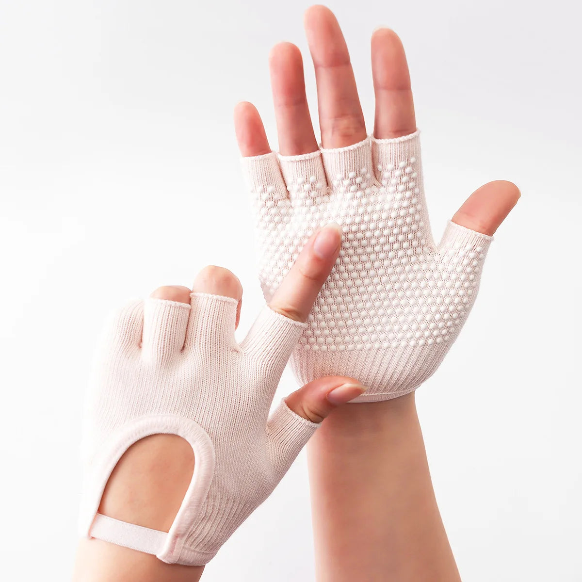 Women's Half Finger Anti-Slip Yoga Gloves | Pilates & Cycling