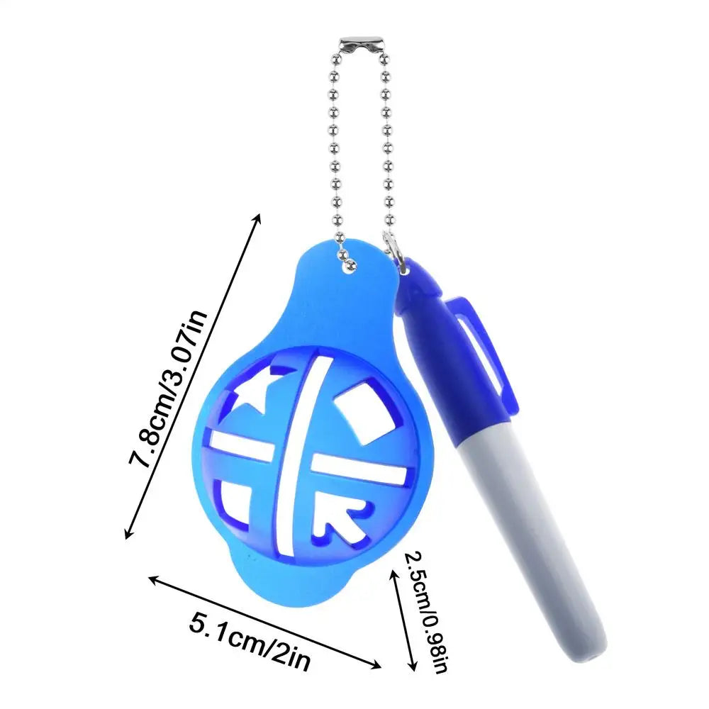 Reusable Golf Ball Line Marker Alignment Stencil Template Training Aid For Men Women, Putting Practice Driving Range Accessories Peaceful Pleasures Health and Wellness Blue