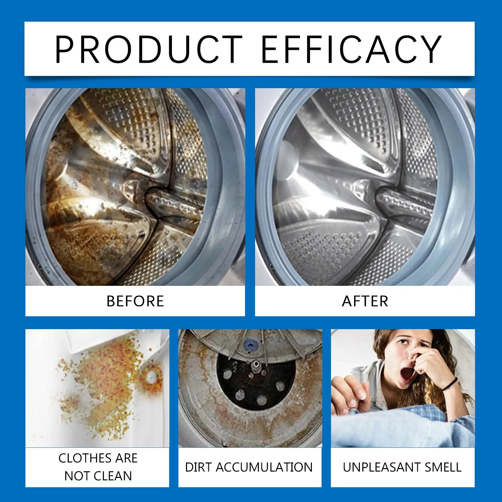 Washing Machine Cleaning Tablets Deeply Cleans Washing Machine Drum Removes Dirt&Odors Household Washing Machine CleaningTablets Peaceful Pleasures Health and Wellness